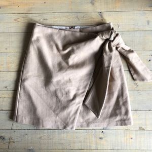 Aritzia Wilfred wool wrap front skirt